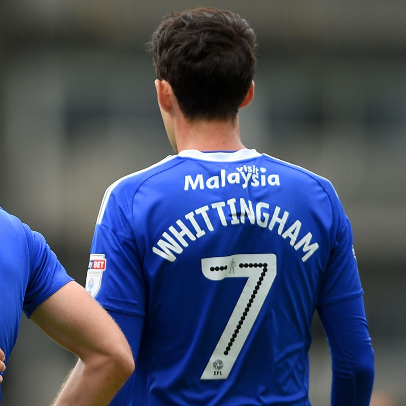 CardiffCityFC's tweet photo. 🔢 Our squad numbers for the upcoming @SkyBetChamp season have been confirmed!

The Club has taken the opportunity at this juncture to officially retire the Number 7 shirt in honour of Peter Whittingham. 💙

#CityAsOne