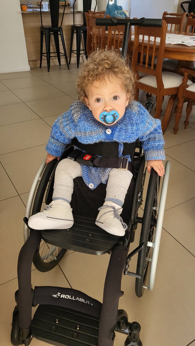 #TheLordSaid:
'Who dares despise the day of small things...'
(Zechariah 4:10 NIV)
#NewWheels #Wheelz #SpinaBifida #15MonthsOld #Wheels #WheelChair