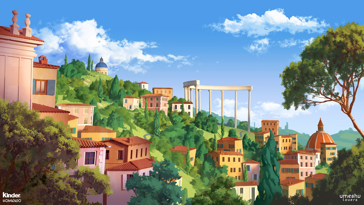 Umeshu Lovers on Twitter: &amp;quot;Background we made for &amp;quot;Kinder Maxi Milky ...