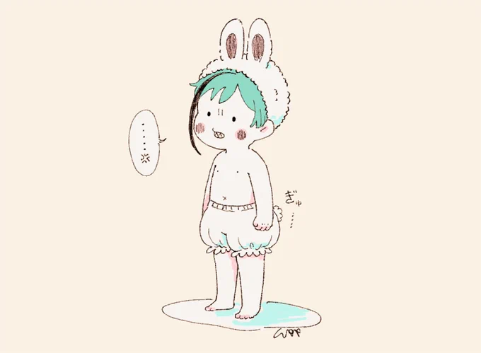 もうすぐパンツ&amp;バニーの日がくるのか…また何か描けるといいな✍️🐰 