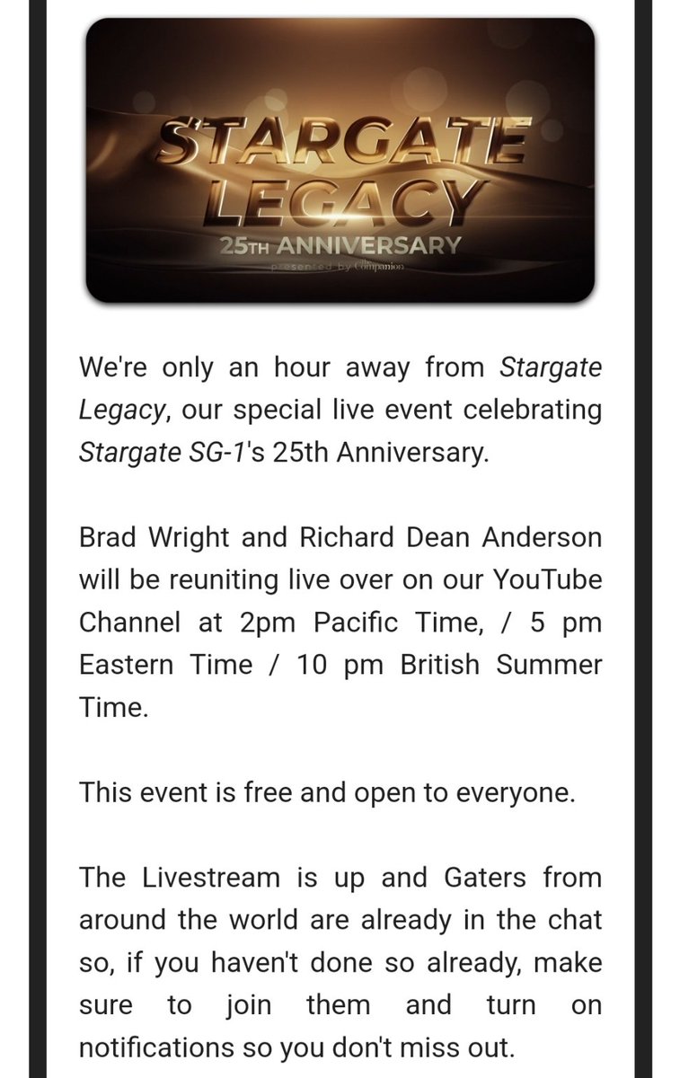 Stargate Zone ᐰ (@stargatezone) on Twitter photo 23 mins to go... 23 mins to go...