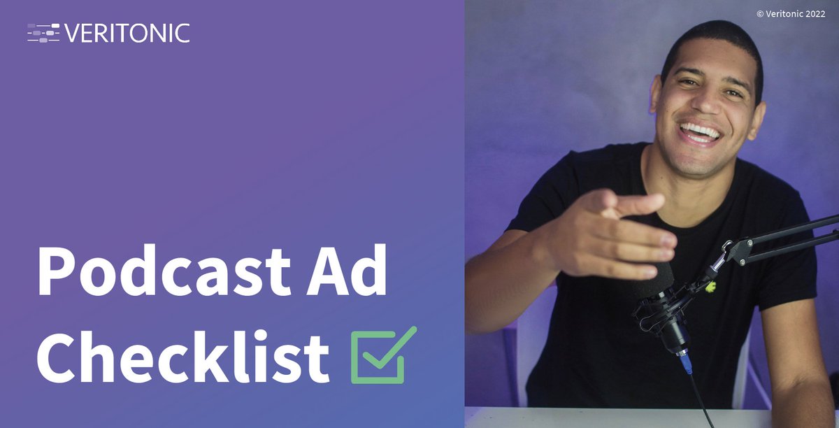 veritonic's tweet photo. If you are utilizing podcast ads as part of your marketing mix, be sure to check out our  Podcast Ad Checklist to ensure that you are optimizing your creative for the highest ROI  https://t.co/oou01BHXAZ #podcastads #podcastadvertising #podcastcreative #brands #advertisers https://t.co/XREWgHFO76