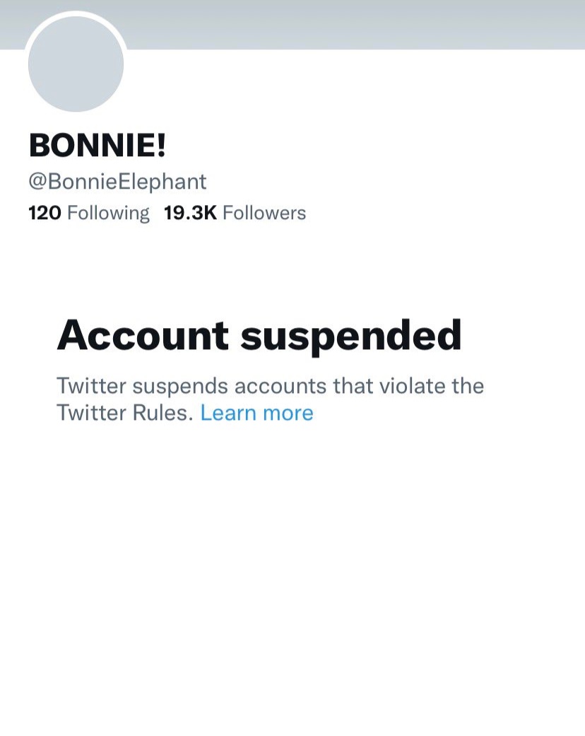 biforvampires's tweet photo. Another free speech leader silenced #bringbackbonnie https://t.co/wtFkai7Ksm