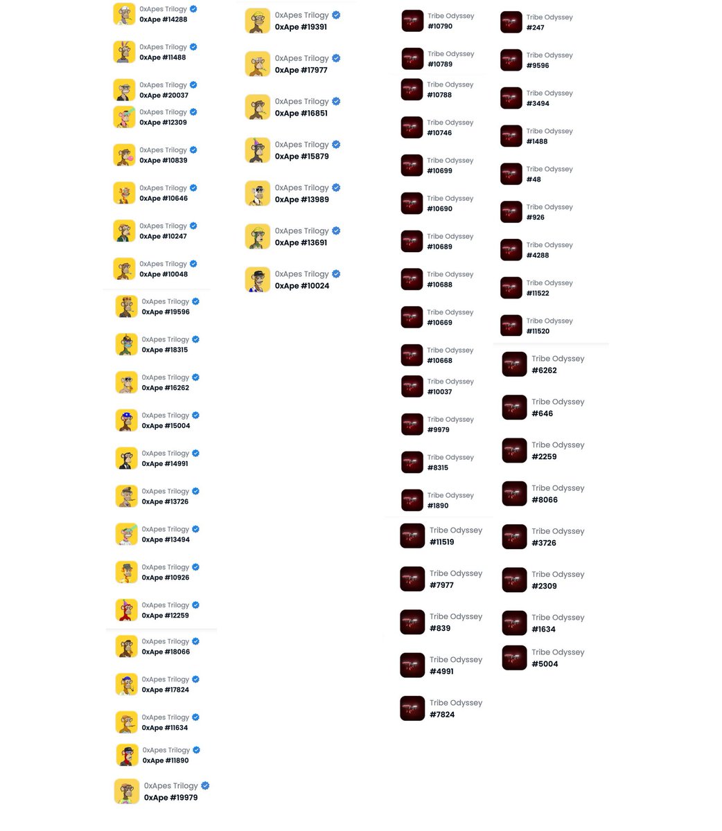 Tribe Odyssey tweet media