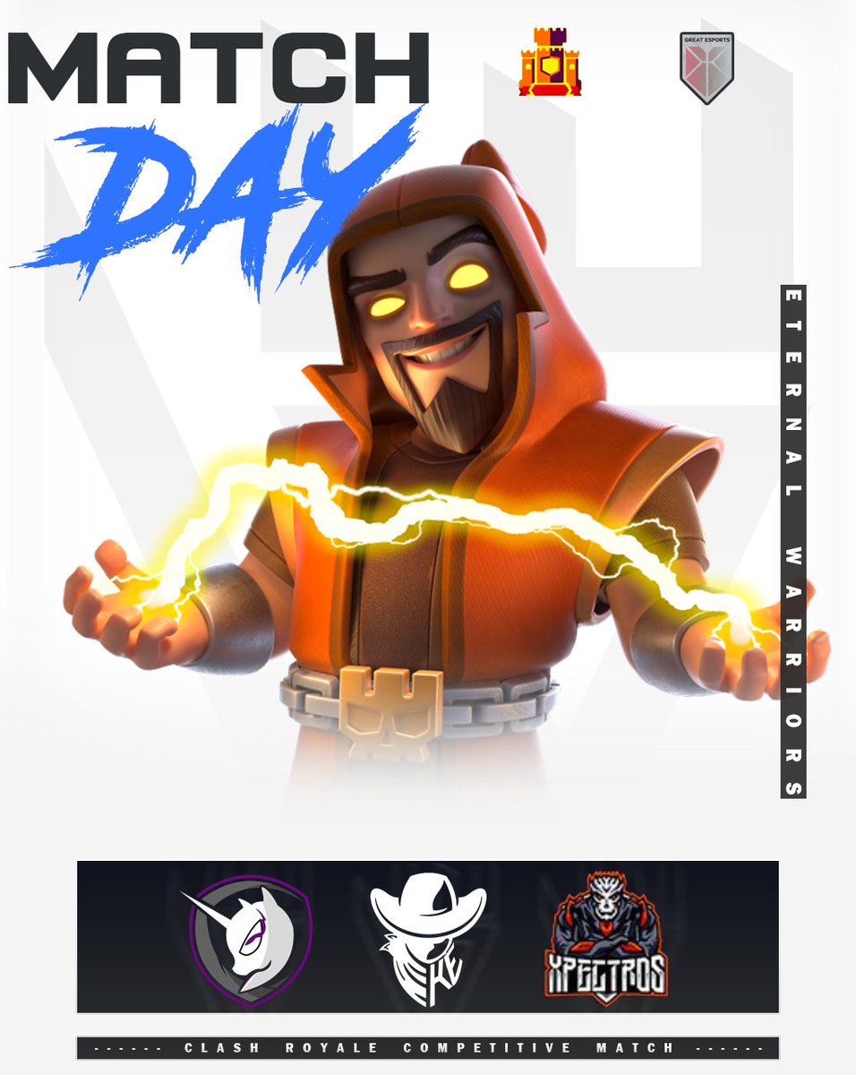 ⚡ #CR | #ClashRoyale ⚡

Tres partidos por delante el día de hoy🔥

🆚 @KaosEsportsGG 
🏆 #kingdomLeague
⌛ 17:00 Hrs 🇲🇽
🎙️ @blai_yt 

🆚 <a href="/XpectrosCr/">Xpectros</a> 
🏆 @Gel_Match 
⌛ 18:30 Hrs 🇲🇽

🆚 <a href="/DarkPrincessCR/">Dark Princess CR 👑👑</a> 
🏆 @EmpireLeague4 
⌛ 21:00 Hrs 🇲🇽