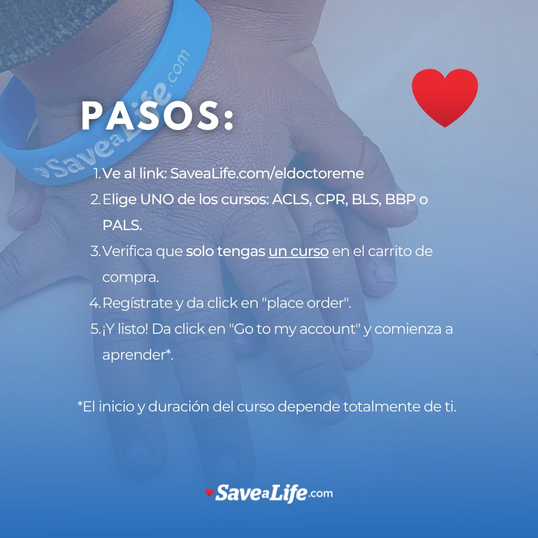 eldoctoreme's tweet photo. 🤓CERTIFÍCATE GRATIS🤓
🫀ACLS - BLS - PALS - BBP - RCP🫀

Sólo sigue los pasos de la imagen
Aprovecha la certificación gratis acá: https://t.co/vAPW1G9qbE

¡Compártelo para que más personas puedan acceder gratis!

Encuentra más información en https://t.co/3IPoEk5U3z

#ENARM #MIR https://t.co/CYlXUB26RN