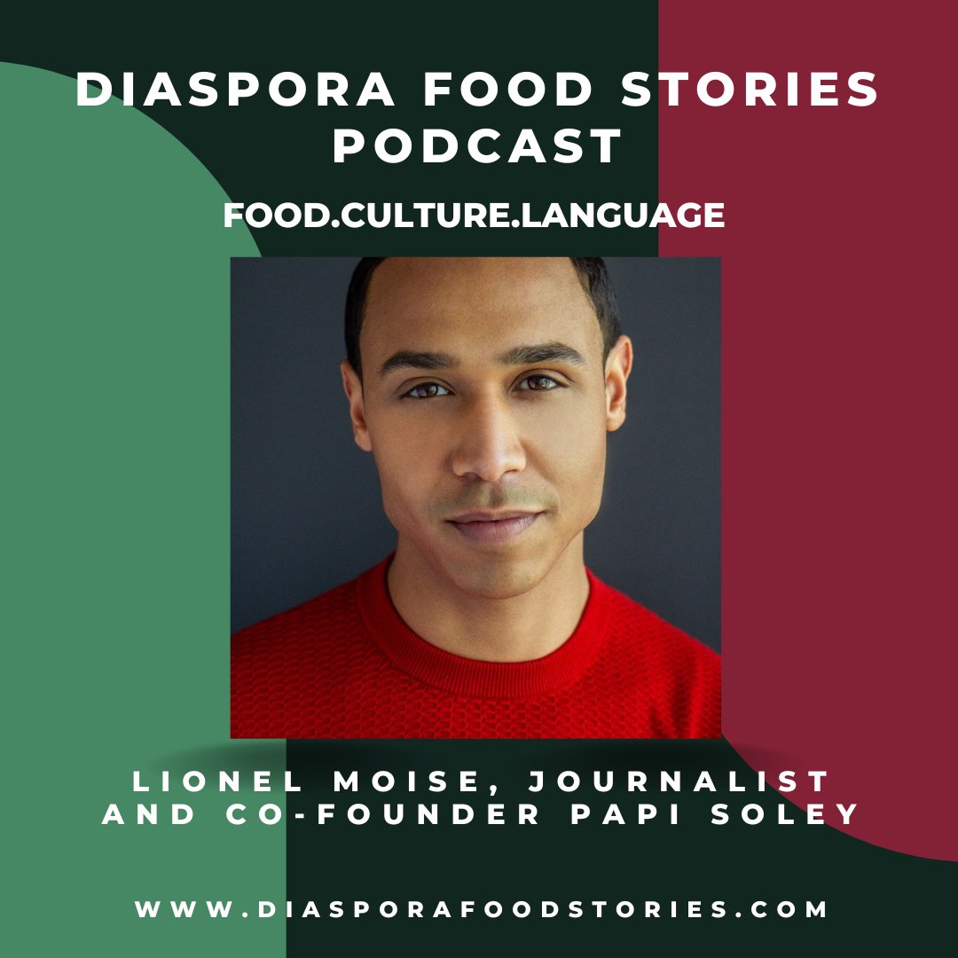 Our latest podcast episode is out!  We're talking to journalist Lionel Moise about Haitian culture and his new venture Papi Soley, a vegan Haitian pop-up.

Listen to the conversation now! diasporafoodstories.com.