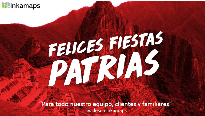 Inkamaps's tweet photo. ¡Felices Fiestas Patrias a todos los peruanos!
Celebremos con orgullo y entusiasmo nuestra independencia este 28 de julio junto a nuestros familiares, amigos y colegas.

Sigamos avanzando con esfuerzo y transparencia! #Perú #Inkamaps https://t.co/RTDB1qNAze