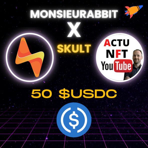 MonsieuRabbit's tweet photo. 50$ #GIVEAWAY with https://t.co/qY0fHkkrzx🤑

SKULT is a kind of #sorare for #Twitch , a Fantasy leagues #PlayToEarn game with #NFTs 
Also it support your favorite streamer!

1⃣Like &amp; RT
2⃣Follow @SKULT_gg &amp; @MonsieuRabbit
3⃣Join discord https://t.co/aujpQEAsVn

#Giveaways #NFTs https://t.co/ewcqXZbV9Q