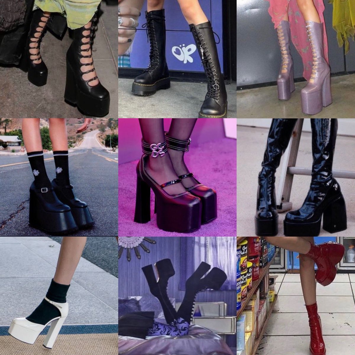 cowboyinwoods13's tweet photo. scientists should study how olivia rodrigo is able to walk in these shoes https://t.co/s1X54Ku31E