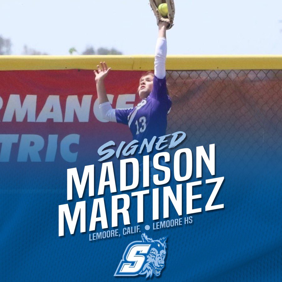 Sonoma State Softball welcomes outfielder Madison Martinez from Lemoore California to the 2022-23 Seawilf softball team! 🐺💙 
#nomanation