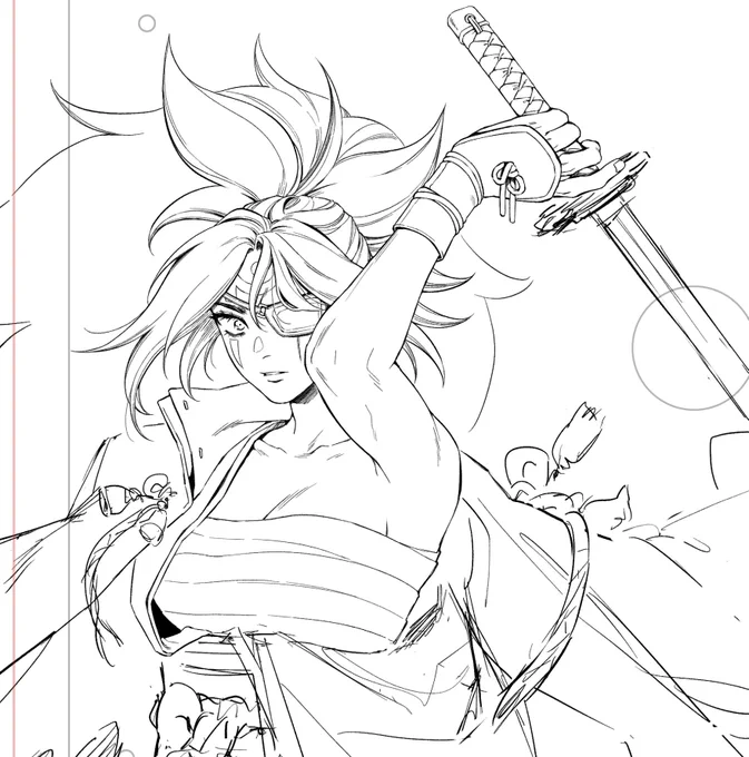 🍓 Stream time! Working on this Baiken stick art commission 🍓

https://t.co/fsYMuwwxJl 