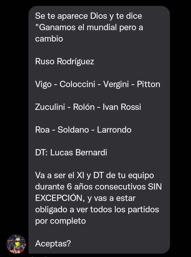 ¿Firman esto por ver a Messi con la del mundo?