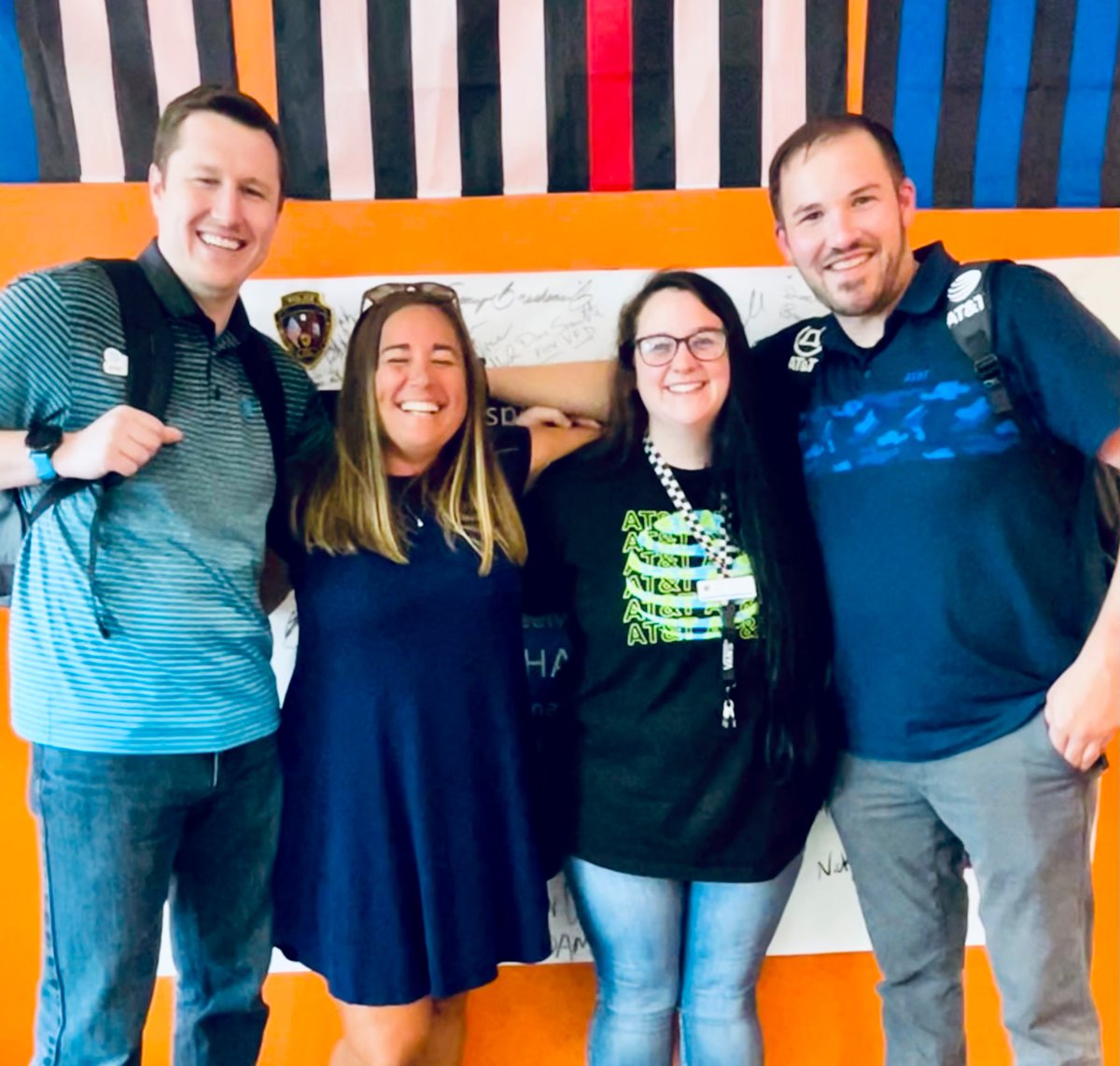 DaveEdwards100's tweet photo. So many laughs and great chats yesterday! Thank you @CrystalBoling and @ChrisHinds19 for your time, was a privilege to meet some of the team! @iamericlang and squad keeping the Jonesboro Ship cruising to new horizons! @KAMOkonnects @KAMOexperience @Stormybell0 @ApexATT #winMOORE https://t.co/mLvs2D6JLl
