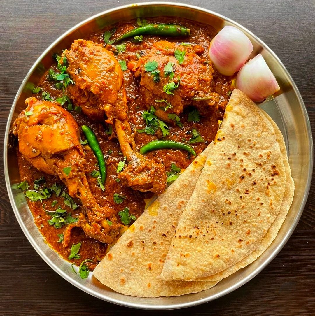 Sameer Nandy on Twitter "Chicken curry with Roti https//t.co