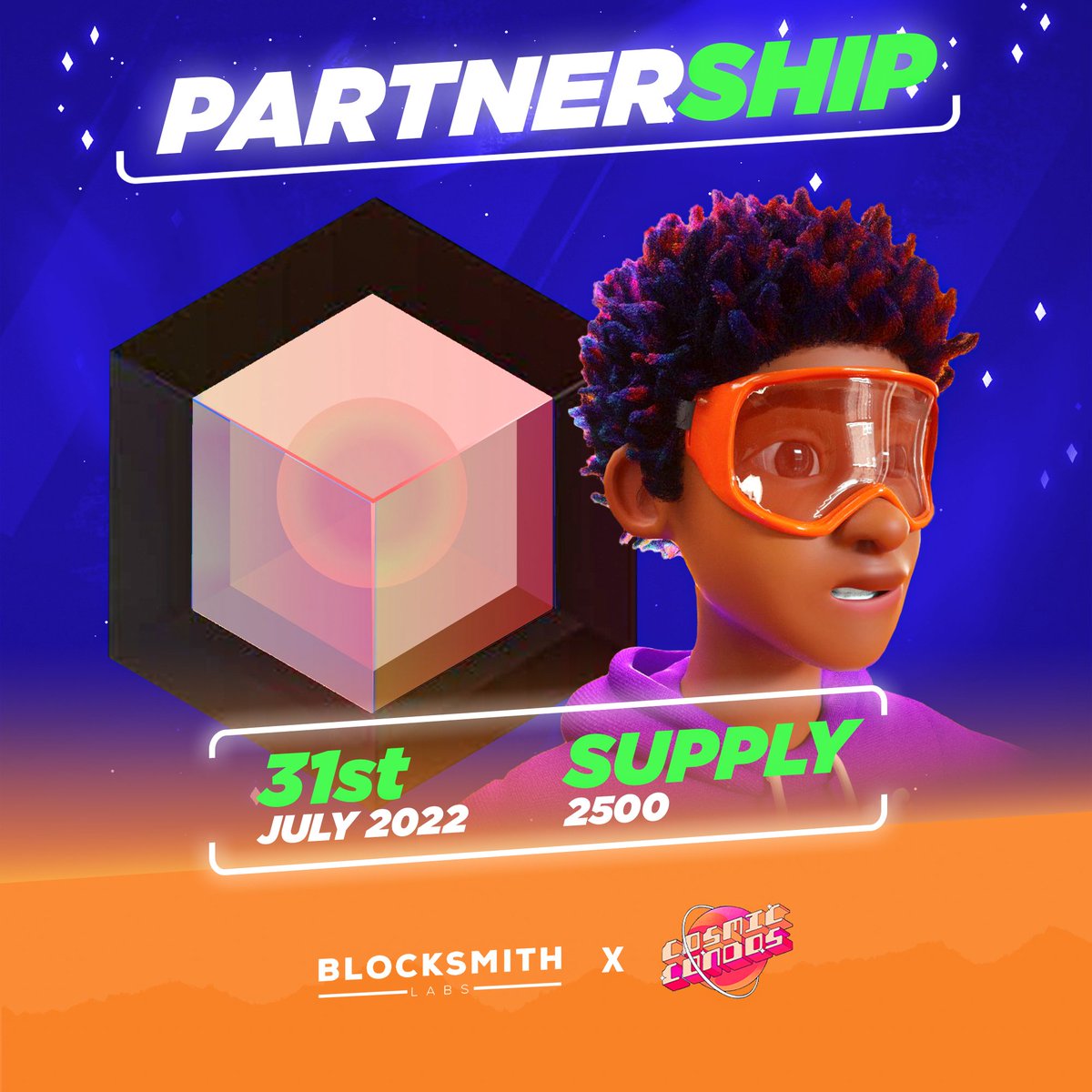 Whitelist closes on 30th July 21:00 pm (UTC) ⏰

To mint during pre-sale you must claim your whitelist from mercury.blocksmithlabs.io ✅