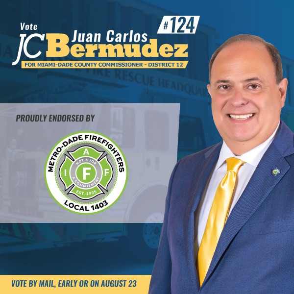 commishbermudez's tweet photo. ENDORSEMENT ALERT
Thank you to @Local1403 for endorsing my campaign #MiamiDade County Commissioner, District 12. I’m looking forward to continuing to work together to protect our community.
This August vote #124 for Juan Carlos “JC” Bermudez.
#teamJC #JCforCommissioner https://t.co/oN4JKqrc9z