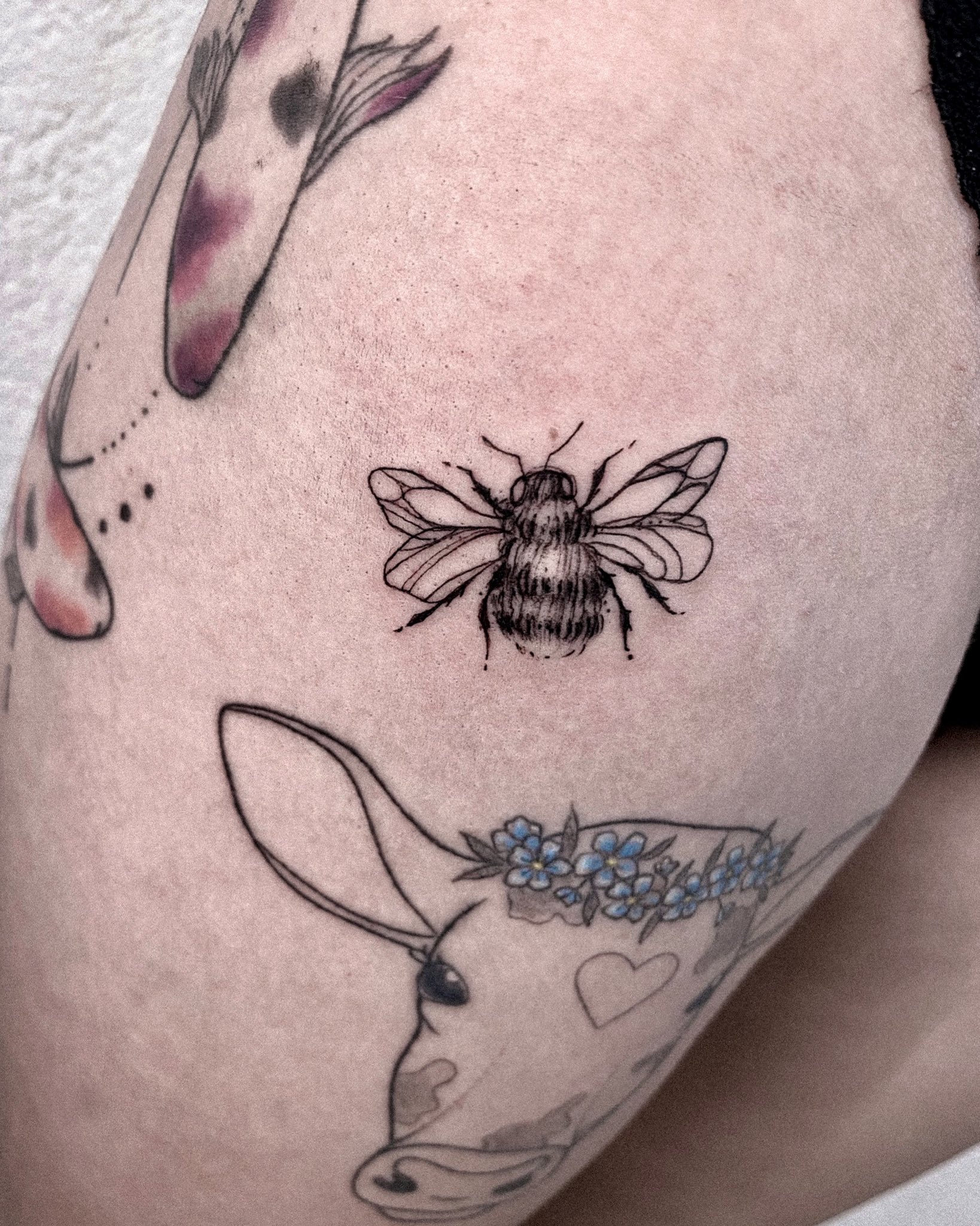 Honey Bee Temporary Tattoo  Bug Design  Honey Bee Art  Bee  Etsy