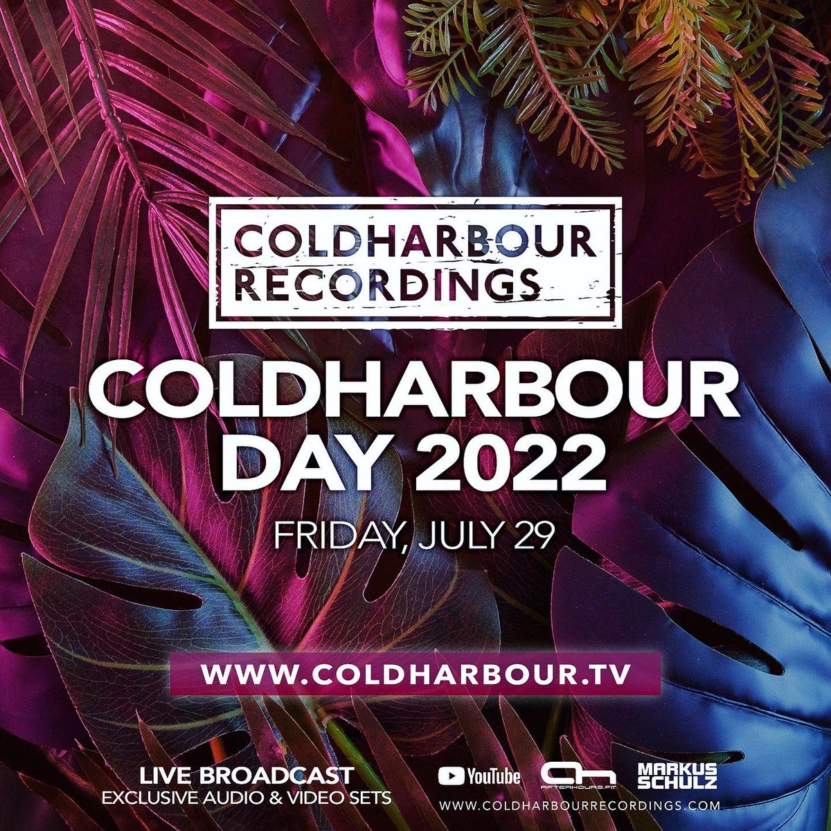 🚨 #ColdharbourDay 2022 set times are here! Swipe to see specific time zones. 

📻 We hope you can join the family for 2 days of #trance, #techno, and #progressive beginning Friday July 29 on coldharbour.tv &amp; @afterhoursfm 🎶