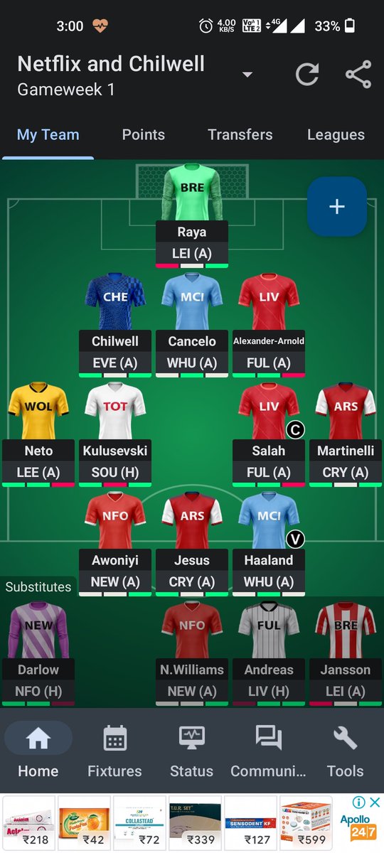 deepazard's tweet photo. @FPL_Swe Suggestions? https://t.co/iyeIeXiewT