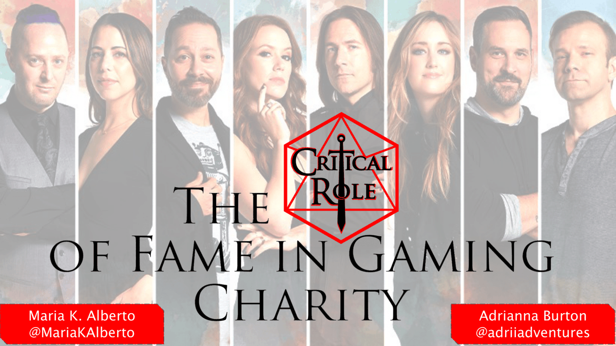 #GenerationAnalog2022 Panel 2: Magic, Celebrity, and Industry is in ONE HOUR 🪄 Stay for the last (but not least) talk: @MariaKAlberto and I presenting 'The #CriticalRole of Fame in Gaming Charity'! 💖🤓

BIG thanks to @theiceberge for font-related assistance 😭