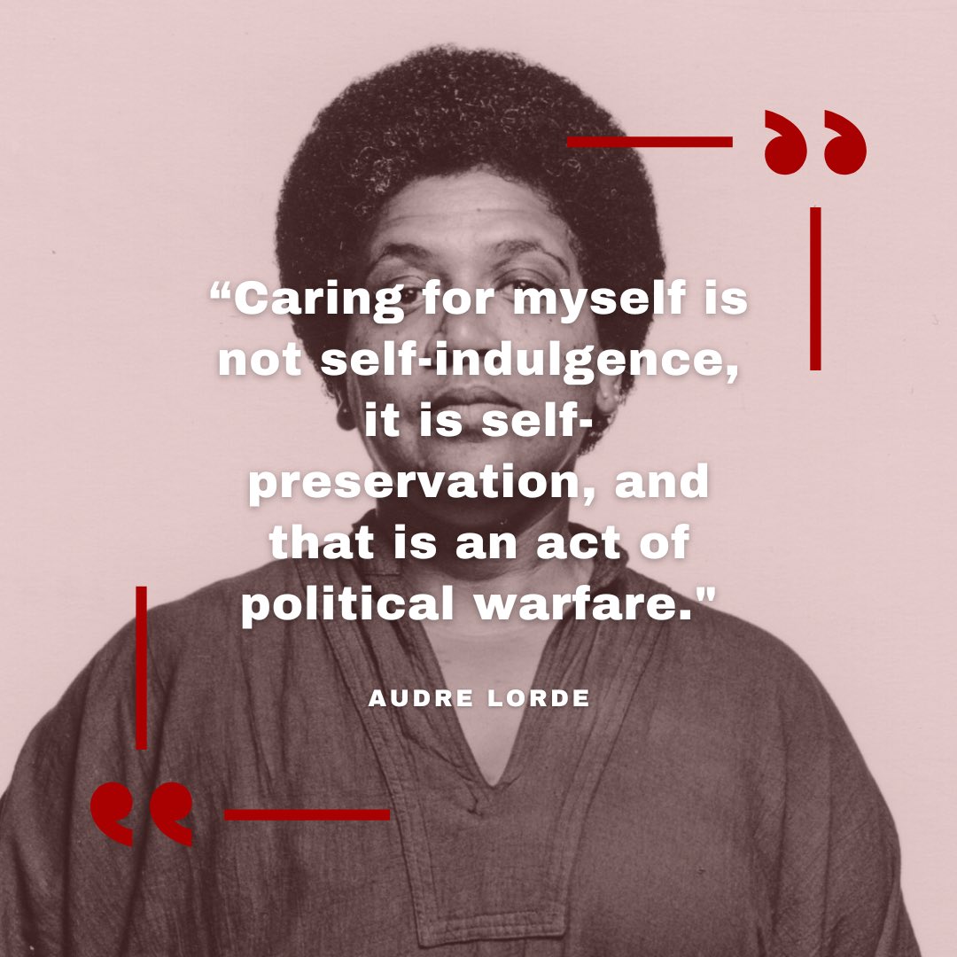 Evidence To Exist will be taking so break from posting. To care for ourselves is an act of self-preservation and political warfare. #evidencetoexist #audrelorde #selfcare #selfpreservation #politicalwarfare #blackqueer #queeringthearchives