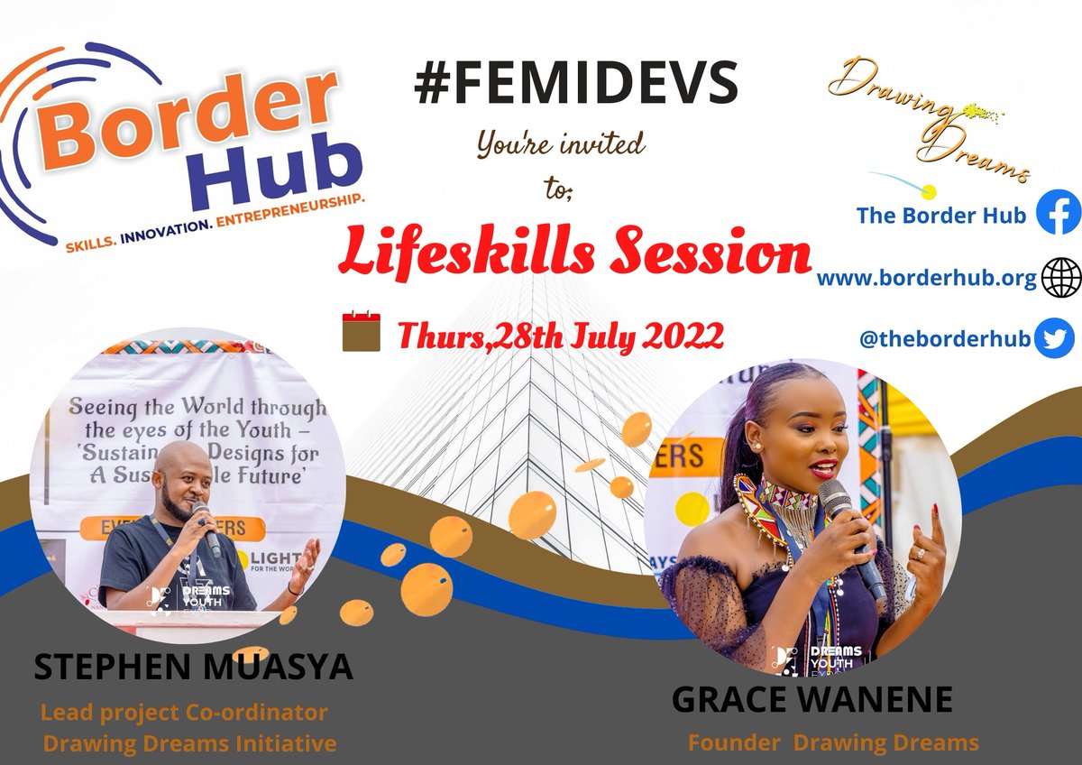 This week, we are delighted to host the amazing @wanene_grace of @DDINITIATIVE for a life skills engagement with the #Femidevs 
@LakeHub @UNDPKenya @MetisCollective @AMPLIFY_girls @KCDF @HFI_Kenya @darajaacademy