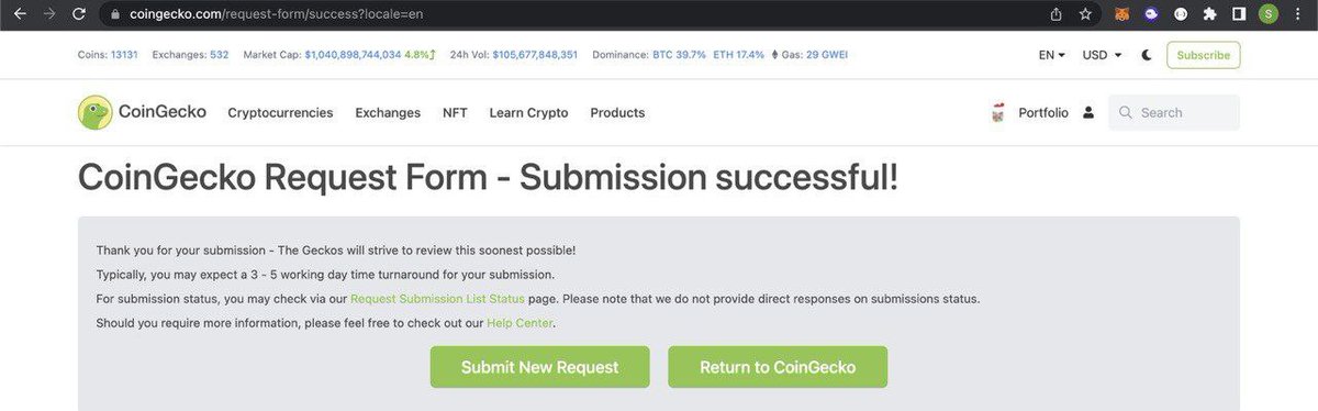 shibafame's tweet photo. Listed on @CoinMarketCap 
 @shibafame

@coingecko you are up next.

We hope for your support
Thank you in advance from shibafameV2 army..
#ShibafameV2 #Binance #Crypto https://t.co/D0SmB9rxbZ