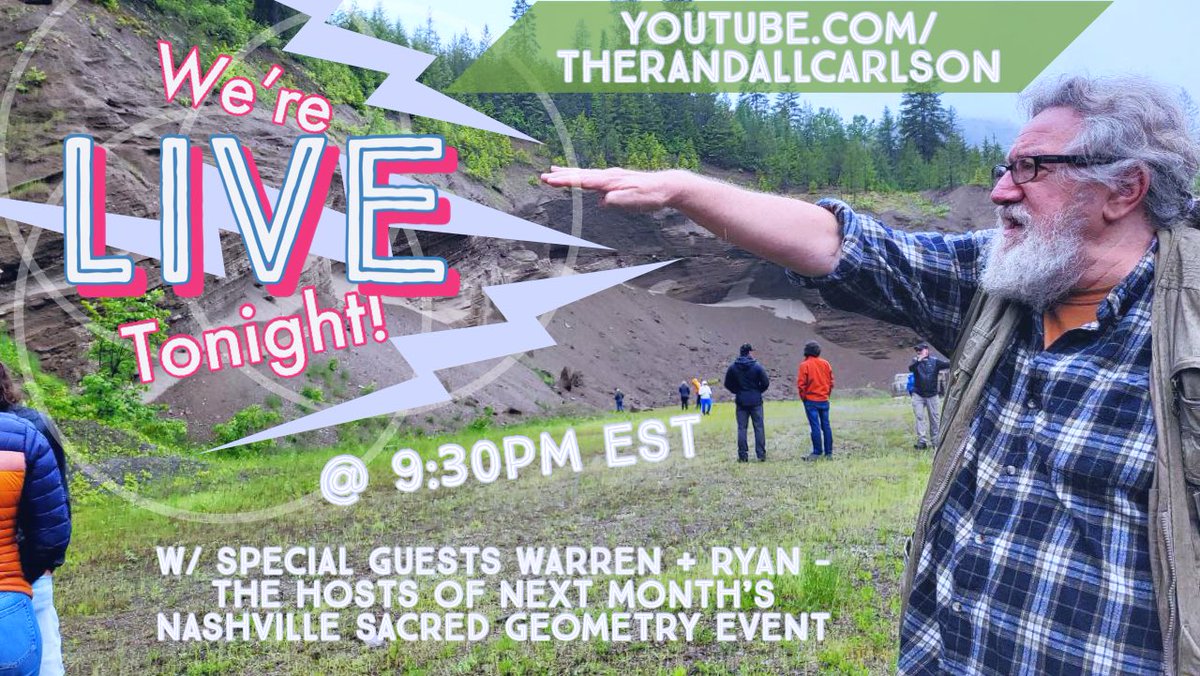 randallwcarlson's tweet photo. We’re LIVE tonight! @ 9:30pmEST with special guests Warren + Ryan, the hosts of next month’s #ScaredGeometry workshop and Parthenon tour in Nashville, TN. 
(And yes, they will be talkin’ freemasonry)
https://t.co/tFN9rmy73R https://t.co/DsLAwVq2o8