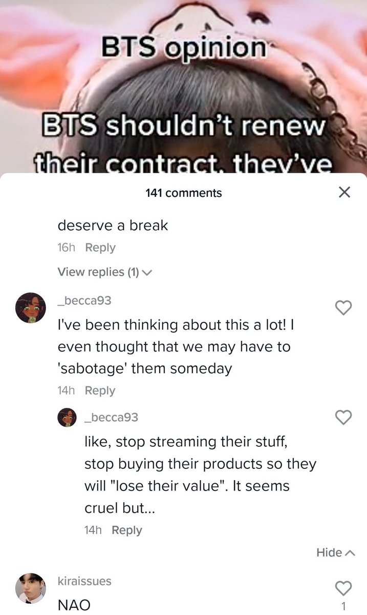 miyane_sunmi's tweet image. tiktok armys are fvcking insane