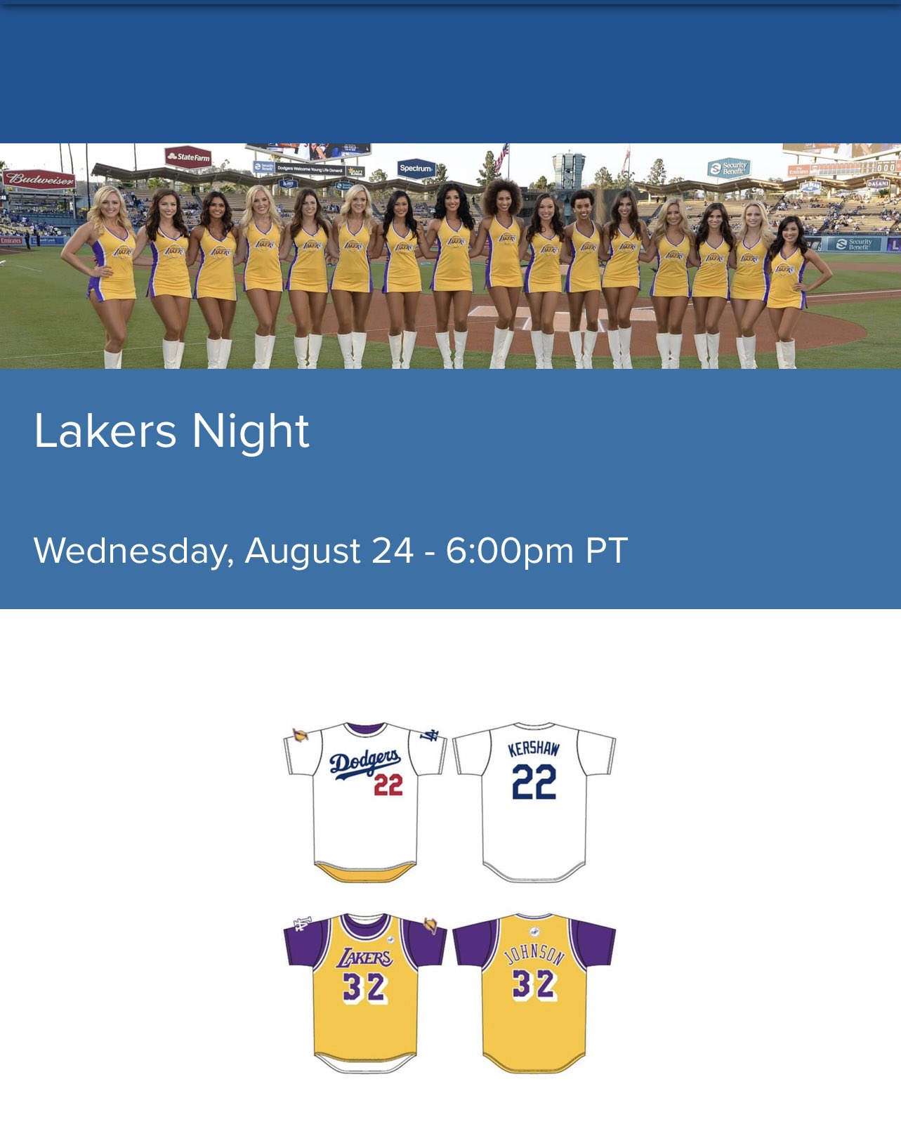 dodgers lakers night