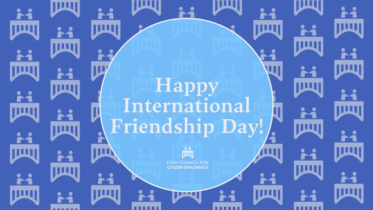 UtahDiplomacy's tweet photo. Happy International Friendship Day!
UCCD hopes you spend today building bridges or appreciating a new culture. We are tabling at the Peruvian Food Festival in Salt Lake City today if you would like to join us!
#OneHandshakeAtATime #UtahDiplomacy #InternationalFriendshipDay https://t.co/L4uq9plZkn