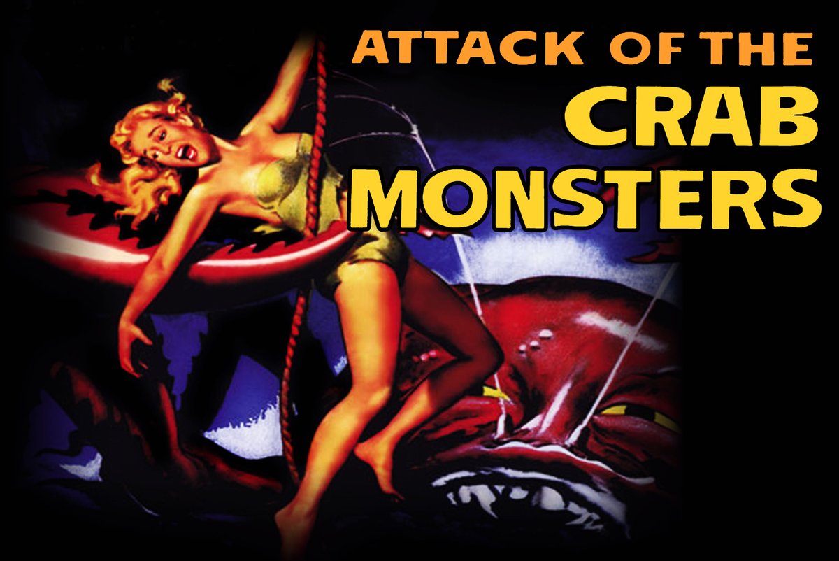 Scientists become trapped on a shrinking island with intelligent, murderous giant crabs in @RogerCorman's ATTACK OF THE CRAB MONSTERS, on tonight at 8PM PT / 11PM ET. 🦀🦀🦀 shoutcult.com 🦀🦀🦀