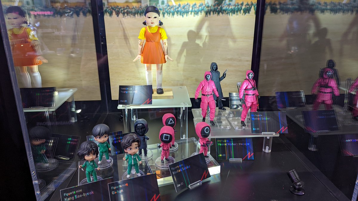 BandaiCollect's tweet photo. Tamashii Nations brought all of the upcoming #SquidGame products to #SDCC, and the best part is they are all available for pre-order! Check wherever #TamashiiNations products are sold.
Which one are you getting first?
#SHFiguarts #Figuartsmini #TamashiiLab https://t.co/d64wUP4TvZ
