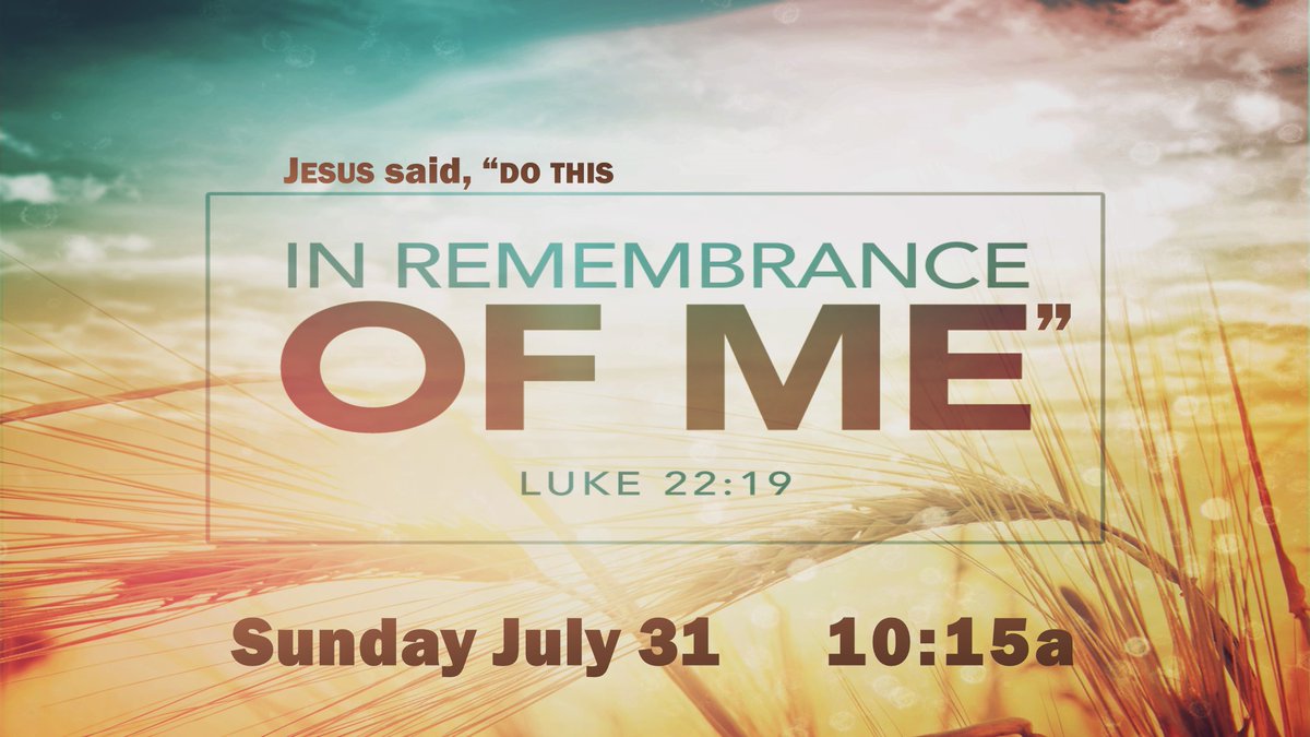 OneBethelFamily's tweet photo. We will remember Jesus' sacrifice for us this Sunday-join us in person or find out how to participate online https://t.co/8a2LVcun6N https://t.co/Za7BxjC6JY
