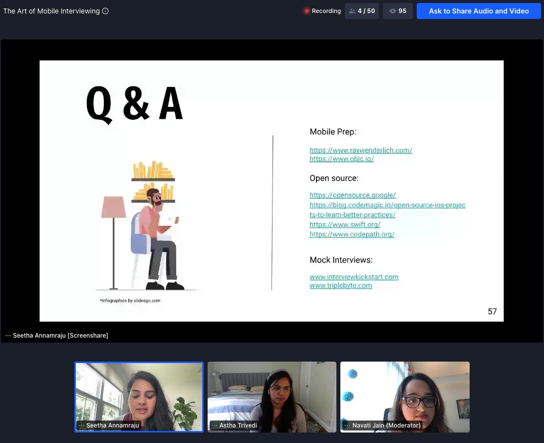 DoesitPew's tweet photo. Wanna know the keys to nailing Mobile Engineering Interviews? Directly from folks at @CashApp, @BlockEng, and @loblawdigital! 😍
#WWCMobileSummit RIGHT NOW! https://t.co/ZLs74dV09u