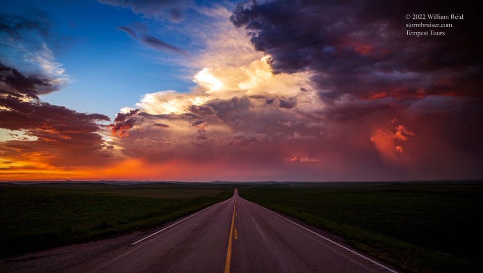 Tempest Tours on Twitter "Sunset near Prairie City, SD, on June 19