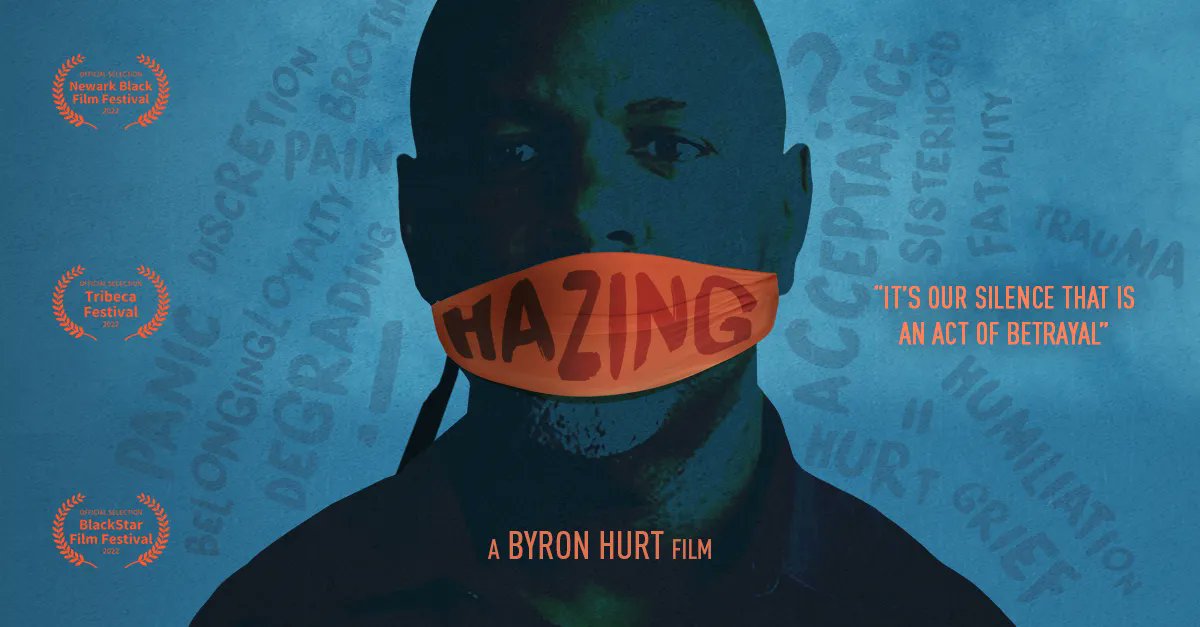 firelightmedia's tweet image. Screening @BlackStarFest August 6 in Philly + Online: #Hazingdoc by #DocLabAlum &amp;amp; #WilliamGreavesFund grantee @byronhurt. In &apos;Hazing,&apos; Hurt lifts the veil on a variety of underground hazing rituals that are abusive and sometimes deadly. Get tickets: bit.ly/3RV8Jmu