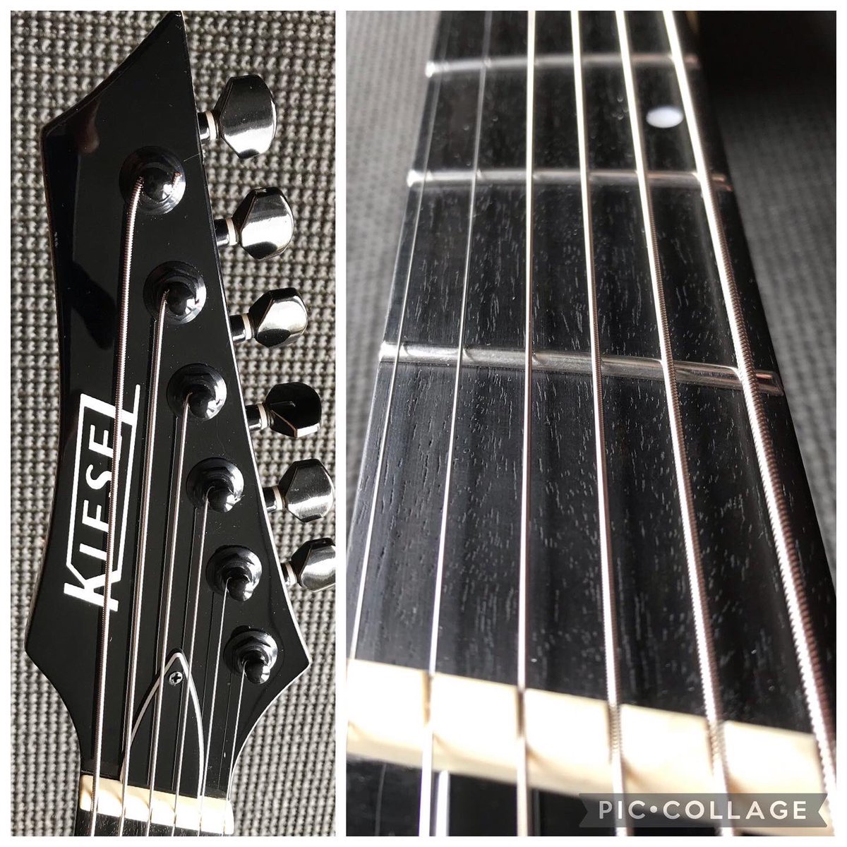 Kiesel - fanned fret model, not sure which one but it came in for set up a while back. Many thanks to Craig. 

#kiesel #kieselguitars #fannedfret #fannedfrets #fannedfretguitar #electricguitar #guitarsetup #guitartech #guitarrepair #guitartechnician #guitarrepairs