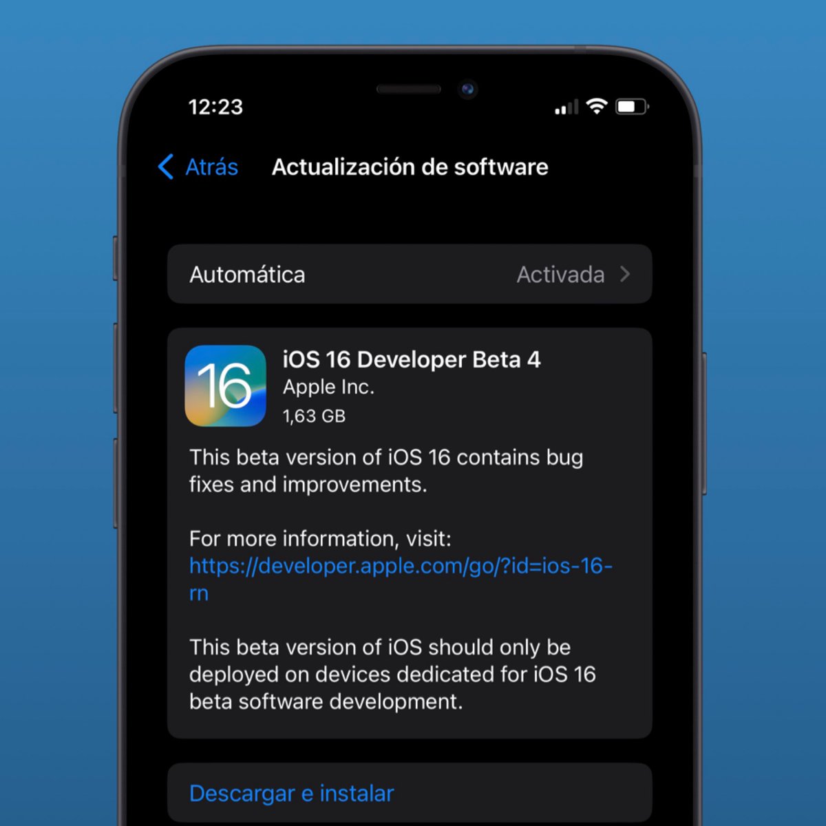 ZonaAppleWorld's tweet image. 🚨Se ha lanzado la cuarta Beta para Desarrolladores de #iOS16 

#iPhone #iOS16DevBeta4