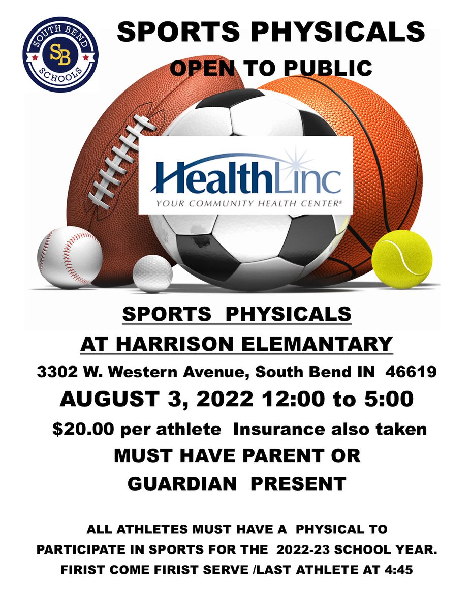 All students wishing to participate in athletics MUST have a completed athletic physical on file prior to participating.