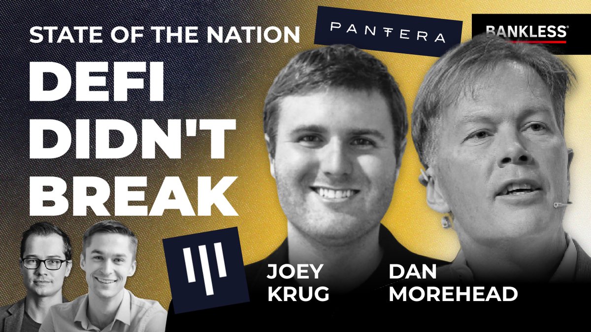🚨STARTS IN3️⃣0️⃣MIN🚨

DEFI DIDN'T BREAK

3AC -💀
Celcius -🪦
BlockFi -☠️
Voyager -⚰️

Uniswap - ✨🦄✨
MakerDAO - ✨🏦✨
Aave - ✨🏪✨

COME WATCH
youtu.be/McVgHpDe9_k