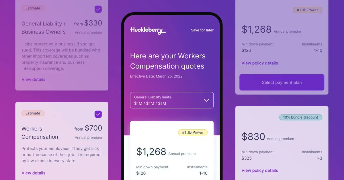 Introducing Huckleberry for Business.
📈 Our end-to-end, ready-to-implement business #insurtech scales with you
🤑 Unlock more revenue and deepen your customer relationships
🟣 Huckleberry's internal tools and team of insurance experts handle the rest
partners.huckleberry.com