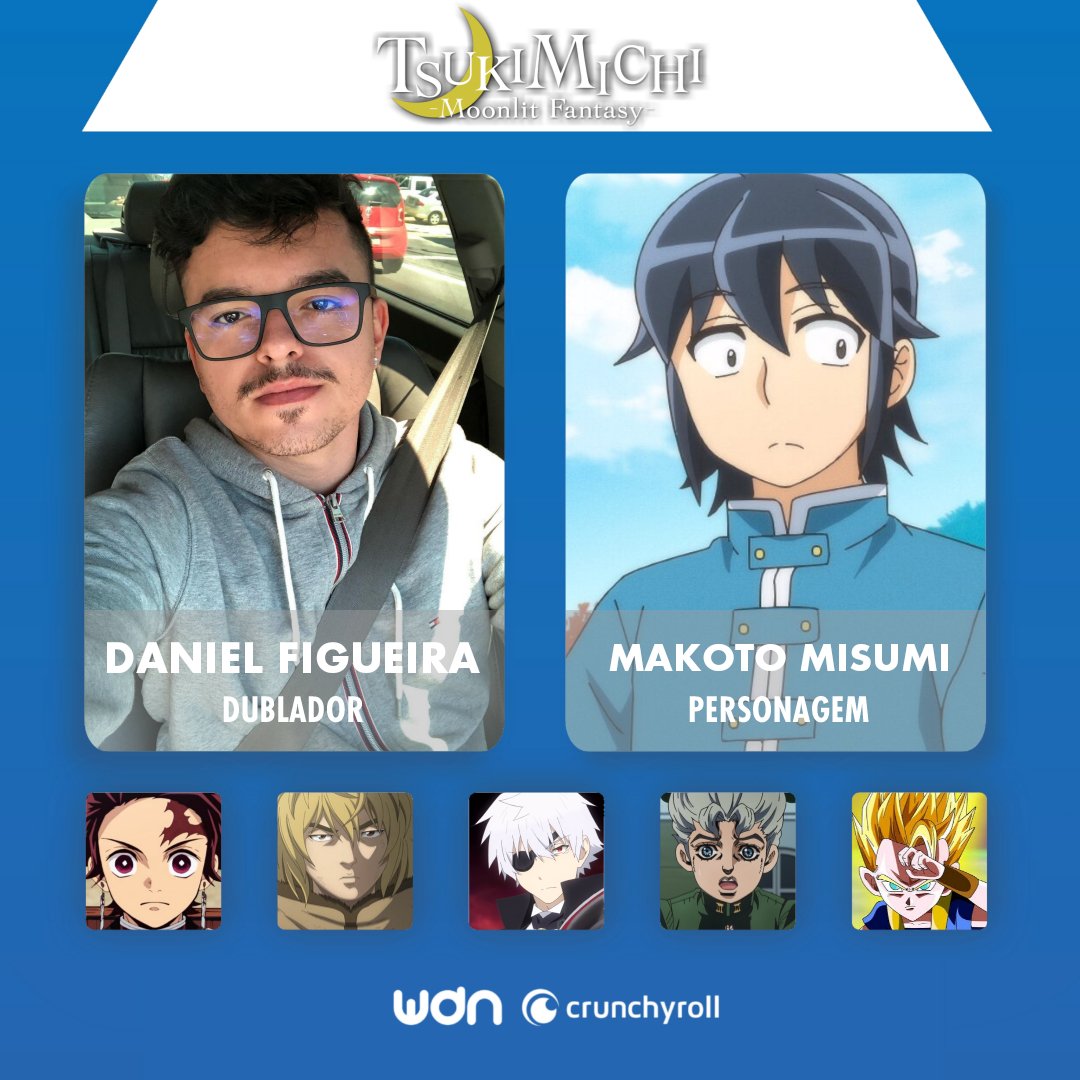 Personagens Com os Mesmos Dubladores! on X: Apenas o homem viciado em  dublar protagonista de anime, e outras cositas a más, desde criança Daniel  Figueira traz um excelente currículo! Daniel dublou o