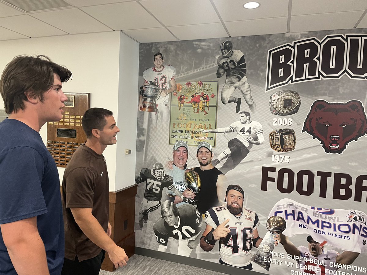 After a great phone call with <a href="/BrownHCPerry/">James Perry '00</a> , I am extremely honored to earn an offer from the prestigious Brown University! 
Go Bears!! 
<a href="/CoachDunny/">Mike Donovan</a> <a href="/CoachMMac1/">Mike McCarthy</a> 
<a href="/CheHendrix/">Che Hendrix</a> <a href="/davetwilk/">David Wilkinson</a> 
<a href="/210Preps/">CountdownCityPreps</a> <a href="/_RL_Martin/">R.L. Martin</a> <a href="/satxhsfb/">SATXHSFB</a>