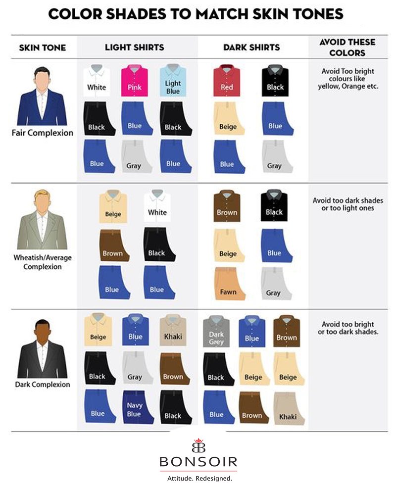 #Repost from pinterest.ph

Color shades to match skin tones

#colour #colors #colorful #menfashion #meninstyle #mensfashion #mensstyle #menstyle #menstyleguide #menswear #mensweardaily #menwithclass #menwithstyle #streetwear #suit #mensfashionpost #dapper #mensclothing
