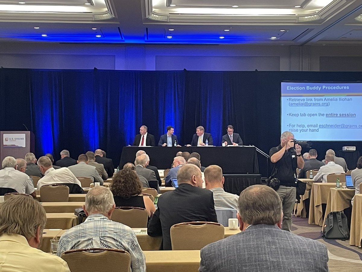 firefighter89's tweet photo. The final meeting of the delegates is underway for #Grain22 @USGC has had another amazing meeting. @krvn @RuralRadioNet @BullKTIC https://t.co/aa9941xRZI