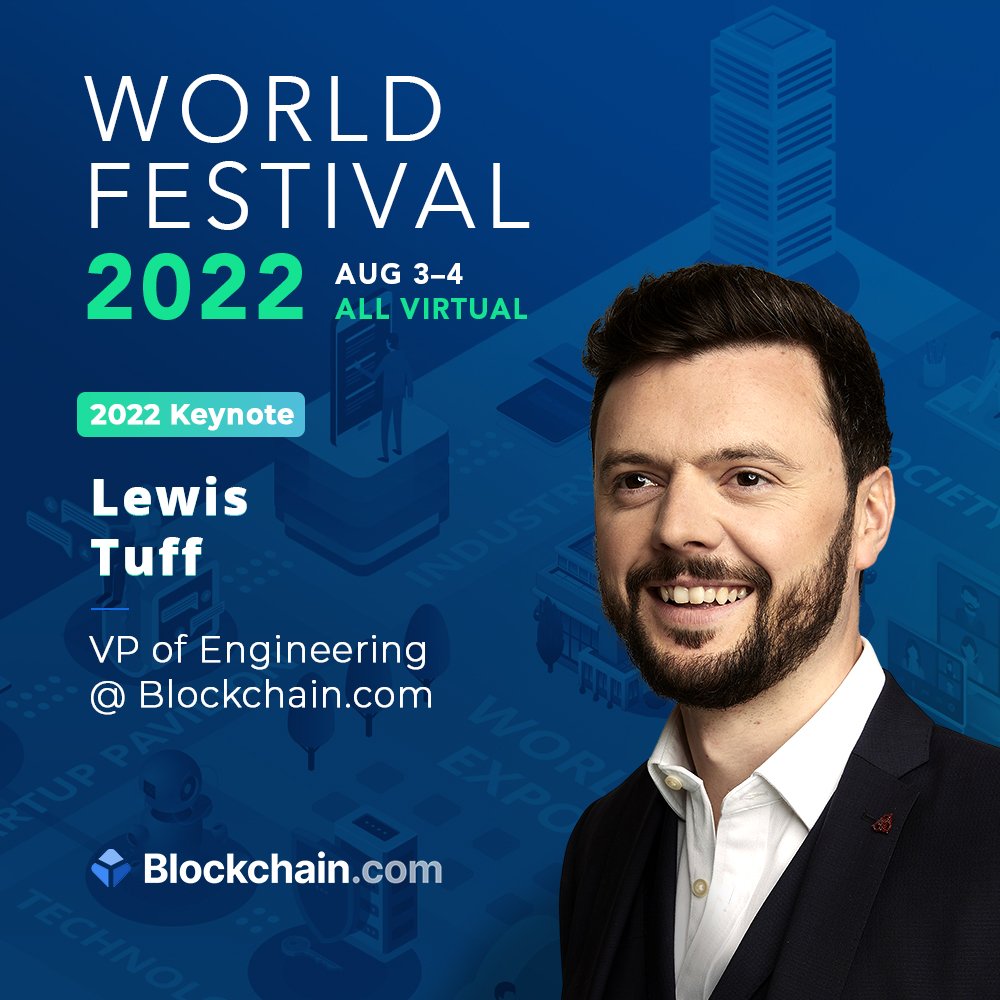 WorldFestival (@worldfestivalhq) on Twitter photo We are super excited to have Lewis Tuff, VP of Engineering @Blockchain as a #WorldFestival 2022 Keynote!
Sign up today to hear from Lewis and 100+ more expert speakers! bit.ly/3BlPSei
<a href="/tuffleuk/">Lewis Tuff</a> #worldfestival #tech #innovations We are super excited to have Lewis Tuff, VP of Engineering @Blockchain as a #WorldFestival 2022 Keynote!
Sign up today to hear from Lewis and 100+ more expert speakers! bit.ly/3BlPSei
<a href="/tuffleuk/">Lewis Tuff</a> #worldfestival #tech #innovations