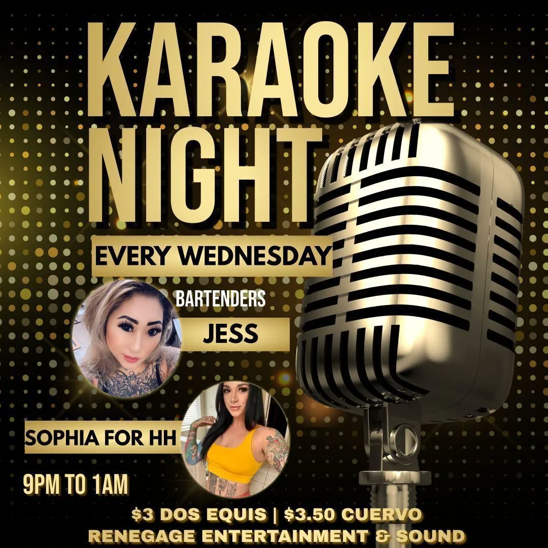 3LeggedMonkeySA's tweet photo. #Wednesday means, it's KARAOKE NIGHT at The Three Legged Monkey!! Renegade Entertainment &amp; Sound will be here from 9pm to 1am! It's a great time, so come show off the voice and have a blast with us! Dos XX &amp; Cuervos on special ALL DAY! Sophia for Happy Hour, Jess is in late! https://t.co/YpGWWFgdW9