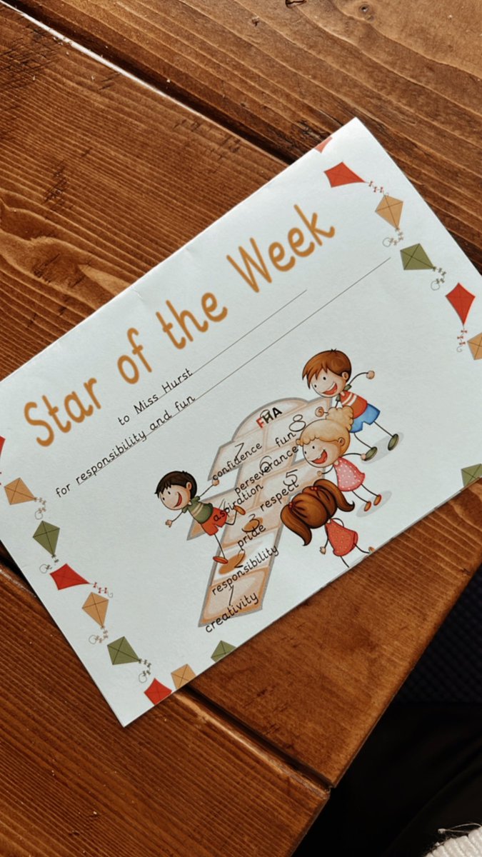 MissSHurst's tweet photo. Also got given my belated ‘Star of the Week’ award from the other week 🤣 https://t.co/JfcyjLh2C9